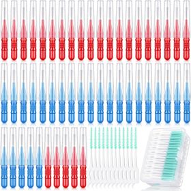 350Pcs Interdental Floss Brushes, Dental Tooth Cleaning Picks For Oral Care