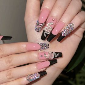 24 PCS Diamond Snake Nail Art