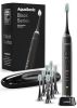 Aquasonic Black Series Ultra Whitening Toothbrush – ADA Accepted Electric Toothbrush- 8 Brush Heads & Travel Case – 40