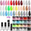 Acrylic Nail Kit Dip Powder Nail Kit Starter, 20 Colors Fast Dry Powder Nail Dipping kit