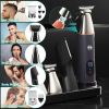 All In One Beard Trimmer for Men With 5 Trimmer Heads IPX5 Waterproof Electric Razor For Face Nose Body Beard Cordless Hair Shaver Clipper Grooming Ki