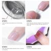 12ml Strong Solid Nail Sticker Set - a Must-have for Graduation Season and Prom! This Nail Glue Is Non-sticky and Doesn't Drip. Includes Beautiful Pac