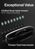 Aquasonic Black Series Ultra Whitening Toothbrush – ADA Accepted Electric Toothbrush- 8 Brush Heads & Travel Case – 40