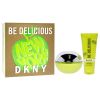 DKNY Be Delicious by Donna Karan for Women - 2 Pc Gift Set 3.4oz EDP Spray, 3.4oz Body Lotion
