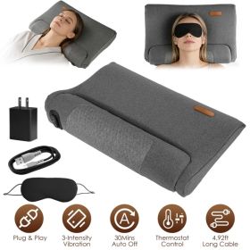 USB Corded Neck Massager with Dual-Mode (Vibration + Heat), 30-Min Auto Shut-Off, 55D Memory Foam for Neck & Shoulder Tension Relief