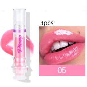 New Tube Lip Rich Lip Color Slightly Spicy Lip Honey Lip Glass Mirror Face Lip Mirror Liquid Lipstick (Option: 5Color3pcs)