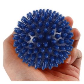 Hard thorn massage ball hand holding thorn ball touch training ball pvc acupressure massage ball yoga ball (Option: Blue-6cm)