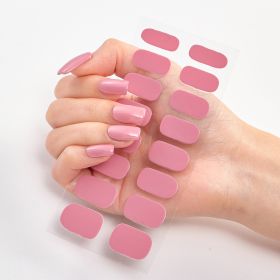Pure Color 16 Nail Stickers (Option: CS008-1PC)