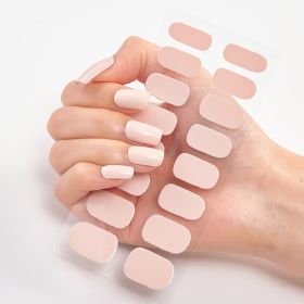 Pure Color 16 Nail Stickers (Option: CS009-1PC)