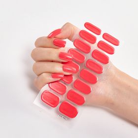 Pure Color 16 Nail Stickers (Option: CS0027-1PC)