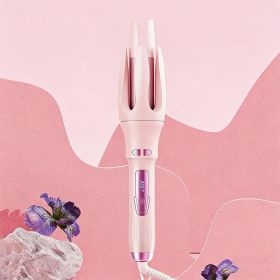 32mm Ceramic Glaze Auto Curler , 110V-240V Dual Voltage , 4 Temperature Settings & Auto Shut-Off , Safe Styling For Smooth Curls , Daily Hair Styling (Option: Pink)