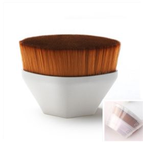 Foundation Brush BB Cream Makeup Brushes Loose Powder Brush Flat Kit (Option: 1pc White With Box)