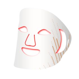 Silicone Mask Beauty Instrument Led Beauty Mask Photon Skin Rejuvenation (Option: WHITE)