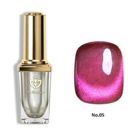 Ms Rainbow Starry Series Cat Eye Gel Polish,10ml,8 Colors Available,Glass Bead Shimmer Magnetic,Long Lasting UV Soak Off,Salon & Home Manicure,For DIY (Option: 05)