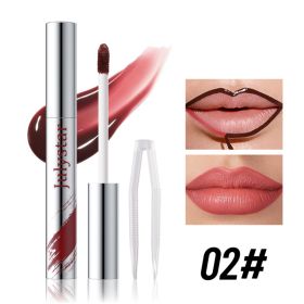 Long Lasting Peel Off Lip Liner, Matte Liquid Lip Stain Pencil, Waterproof And Smudge Proof Lip Plumper, Easy To Apply Lip Tattoo Makeup For Women, Na (Option: 02)