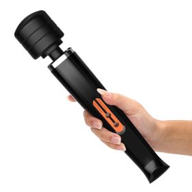 Magic Massager Wand Vibration 10 Speeds Vibrating Massage Full Body Magic Therapy Motor Must Offer A Hazardous Materials Shipping Label Ship By USPS F (Option: BLACK)
