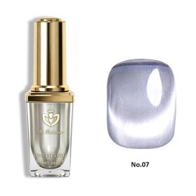Ms Rainbow Starry Series Cat Eye Gel Polish,10ml,8 Colors Available,Glass Bead Shimmer Magnetic,Long Lasting UV Soak Off,Salon & Home Manicure,For DIY (Option: 07)