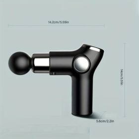 Type-C Fast Charging Fascia Gun (Option: BLACK)