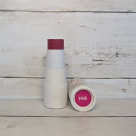 Lip & Cheek Bloom 2 in 1 Natural Lipstick & Blush - Long Lasting Hydrating Multi-Tasking Tinted Balm by BeNat (Color: Pink)