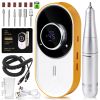 45000RPM Electric Nail File Professional Rechargeable Manicure Low Noise Electric Nail Drill for Nail Gel Polish Remove Grinding