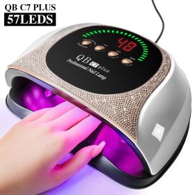 Professional UV LED Nail Lamp, LIMEGIRL Nail Dryer for Gel Polish, 4 Timers UV Nail Lamp Professional Nail Light,57Pcs Lamp Beads and Automatic Sensor (Color: MJD-C7-2-White-US)
