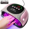 Professional UV LED Nail Lamp, LIMEGIRL Nail Dryer for Gel Polish, 4 Timers UV Nail Lamp Professional Nail Light,57Pcs Lamp Beads and Automatic Sensor