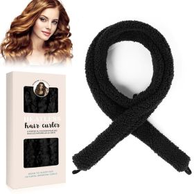 Satin Heatless Hair Curler, Lazy Natural Soft Wave DIY Heatless Curls For Sleep In Overnight, For All Hair Types (Option: W13535443)