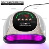 Professional UV LED Nail Lamp, LIMEGIRL Nail Dryer for Gel Polish, 4 Timers UV Nail Lamp Professional Nail Light,57Pcs Lamp Beads and Automatic Sensor