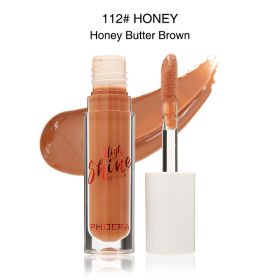 Solid Jelly Lipstick Crystal Lip Balm Water Wave Mirror Lip Gloss Long Lasting Moisturizing Lip Glaze Lip Care Makeup (Option: 112HONEY)