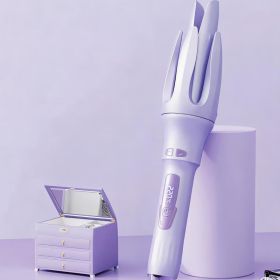 32mm Ceramic Glaze Auto Curler , 110V-240V Dual Voltage , 4 Temperature Settings & Auto Shut-Off , Safe Styling For Smooth Curls , Daily Hair Styling (Option: Pruple)